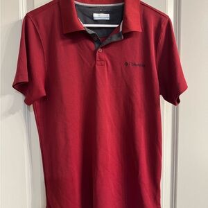 Columbia Men's Deep Red Polo Shirt